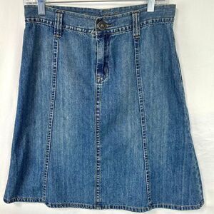 CAMBRIDGE DRY GOODS Blue‎ Denim Mini Skirt Seams Women's 6 Western Cowgirl Rodeo